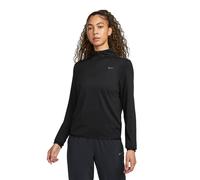 NIKE FB4316-010 W NK Swift ELMNT DF UV HZ Top Sweatshirt Mujer Silv Negro/Reflectante Tamaño L
