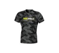 Camiseta Macna Dazzle Rideaholic Negro/Gris/Amarillo FlúorM Negro,Gris,Amarillo Flúor