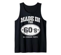 Camiseta Made In The 60's All Genuine Parts | Regalo de los años 60 CM Camiseta sin Mangas