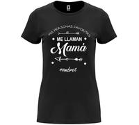 Camiseta Mamá | Manga Corta | 100% algodón | Regalo Divertido | Especial día de la Madre (me Llaman Mamá)