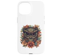 Camiseta Mandala Owl - Boho Floral Spirit Animal Art Carcasa para iPhone 15