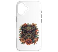 Camiseta Mandala Owl - Boho Floral Spirit Animal Art Carcasa para iPhone 16