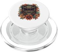 Camiseta Mandala Owl - Boho Floral Spirit Animal Art PopSockets PopGrip para MagSafe
