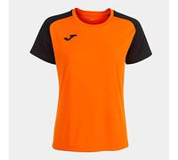 Camiseta de fútbol joma academy iv manga corta mujer naranja negr M