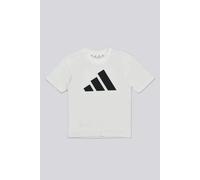 Adidas Unisex - Bambini e Ragazzi Essentials Big Logo T-Shirt, White/Black, 6-7 Years