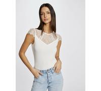 Morgan 232-dgiulia Camiseta, Off White, M para Mujer