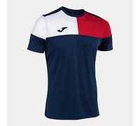 Camiseta Manga Corta Crew v Marino Rojo Blanco