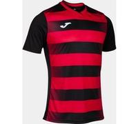 Camiseta manga corta hombre europa v negro rojo M