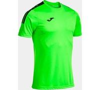 Camiseta manga corta hombre olimpiada verde flúor negro M