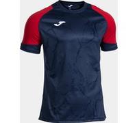 Camiseta manga corta hombre performance handball dark navy rojo 2XL