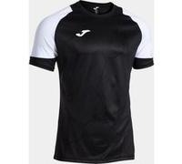 Camiseta manga corta hombre performance handball negro blanco 3XL