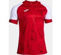 Camiseta manga corta hombre performance handball rojo blanco 4XL