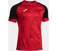 Camiseta manga corta hombre performance handball rojo negro 2XL