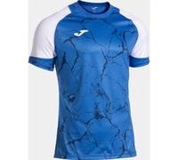 Camiseta manga corta hombre performance handball royal blanco M
