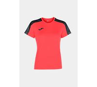 Camiseta Manga Corta Joma Academy III Coral Flúor Negro - Camiseta Manga Corta Niña MKP