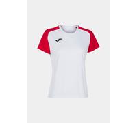 Camiseta Manga Corta Joma Academy IV Blanco Rojo - Camiseta Manga Corta Mujer MKP