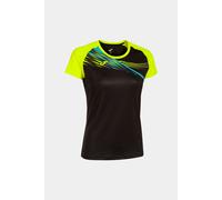 Joma Camiseta Manga Corta Elite x Negro Amarillo Fluor