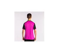 Camiseta manga corta joma montreal hombre rosa flúor negro S