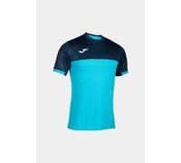 Camiseta Manga Corta Joma Montreal Turquesa Flúor Marino - Camiseta Manga Corta Hombre MKP