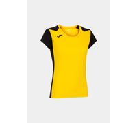 Camiseta Manga Corta Joma Record II Amarillo Negro - Camiseta Manga Corta Mujer MKP