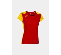 Camiseta Manga Corta Joma Record II Rojo Amarillo - Camiseta Manga Corta Mujer MKP