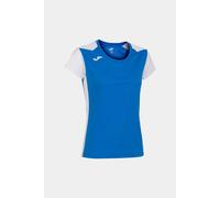 Camiseta Manga Corta Joma Record II Royal Blanco - Camiseta Manga Corta Niña MKP