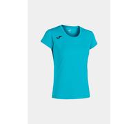 Camiseta Manga Corta Joma Record II Turquesa Flúor - Camiseta Manga Corta Mujer MKP