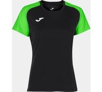 Camiseta manga corta mujer academy iv negro verde flúor L