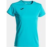 Camiseta manga corta mujer combi turquesa flúor S