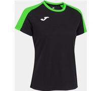 Camiseta manga corta mujer eco championship negro verde flúor M