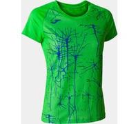 Camiseta manga corta joma elite ix mujer verde flúor 12 - 14 AÑOS