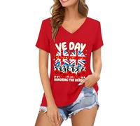 Camiseta Manga Corta Mujer Estampada Gráfico Tejido Suave para Diario Cómodo Y Casual Verano Prenda Moderna Y Ligera Que Refleja Un Estilo De Vida Activo Alegre