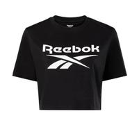 Camiseta Manga Corta Negro REEBOK IDENTITY BIG LOGO CROP TEE BLACK MUJER
