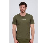 Quiksilver Fineline SS - Camiseta de Manga Corta para Hombre, Color marrón