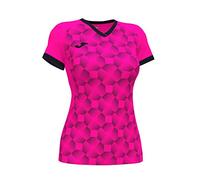 Camiseta Manga Corta Supernova III Rosa flúor Negro