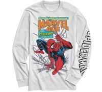 Camiseta Manga Larga Adulto Marvel Comics Spider-Man Estampado Blanco