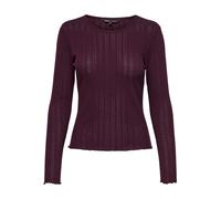 Camiseta manga larga básica cuello redondo dobladillo - Top señora ONLY ONLCARLO