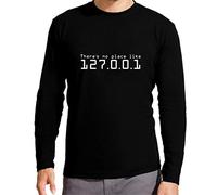 Camiseta Manga Larga de Hombre Divertidas 127.0.0.1 Sweet Hacker informatica M