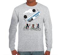 Camiseta Manga Larga de Hombre Eleven D&D Friends Don´t Lie Letras Miedo Serie 0005 M