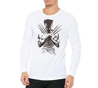 Camiseta Manga Larga de Hombre Lobezno X-Men Mutante Wolverine Xavier 003 XL