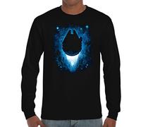 Camiseta Manga Larga de Hombre SW Star Galaxia Guerra Wars Vader Dark Solo Fuerza 372 3XL