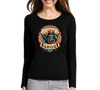 Camiseta Manga Larga de Mujer Monkey Island Videojuegos LeChuck Guybrush Threepwood 004 M