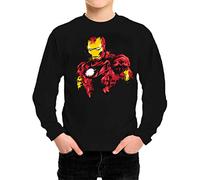 Camiseta Manga Larga de NIÑOS Iron Man Los Vengadores Hulk Stark Industries 002 9-10 años
