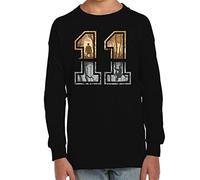 Camiseta Manga Larga de NIÑOS NIÑAS Eleven D&D Friends Don´t Lie Letras 155 11-12 Años