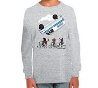 Camiseta Manga Larga de NIÑOS NIÑAS Eleven D&D Friends Don´t Lie Letras Miedo Serie 0005 11-12 Años