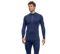 FALKE Hombre Camiseta de Manga Larga Warm Space Blue (6116), XL