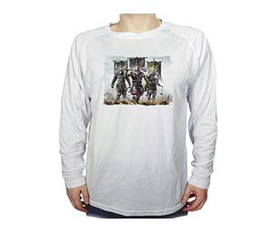 Camiseta Manga Larga Guerra mevieval Vikingos Caballeros Samurais Tshirt.