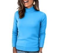 Camiseta Manga Larga Navidad Mujer Tallas Grandes Jersey Navideño Camisa Franela Boda Sudadera Navidad Familia Hippie Polo Camiseta Pilates Camisola Mujer Invierno Azul Cielo L