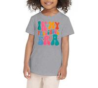 Camiseta Manga Larga Niña Top Deportivo - Ropa de Verano para niños pequeños niño y niña Camisa para el Primer día de Clases Camisa en mi Preescolar Camisetas para guardería (Grey 2-3 Years)