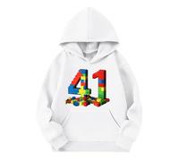 Camiseta Manga Larga Niño-Sudadera con Capucha de Dios para niñas, Sudadera con versículo Preppy (White, 4-5 Years)